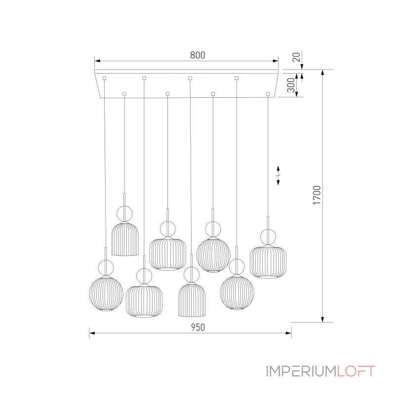 Подвесной светильник TK Lighting Sophia Cognac 11045