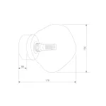 Настенно-потолочный светильник TK Lighting Lava Sabia 11104