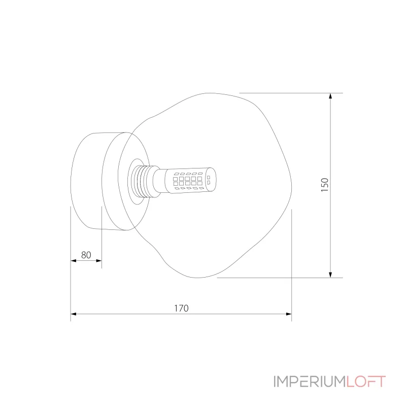 Настенно-потолочный светильник TK Lighting Lava Sabia 11104