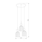 Подвесной светильник TK Lighting Sophia Cognac 11021