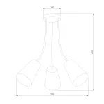 Потолочный светильник TK Lighting Wire 2106 Wire Colour