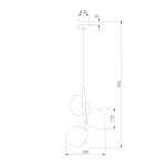 Подвесной светильник TK Lighting Lava Sabia 11107