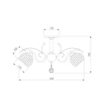 Потолочная люстра Eurosvet Mirage 7777/5