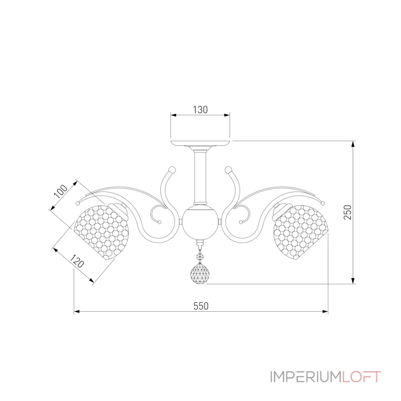 Потолочная люстра Eurosvet Mirage 7777/5