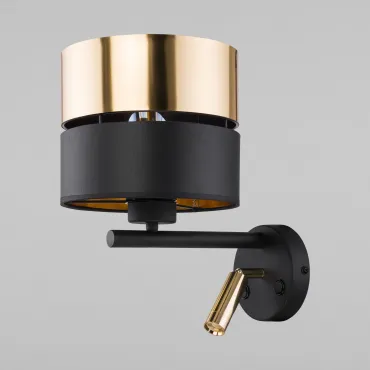 Настенный светильник TK Lighting Hilton 10434 чёрный/золотой  