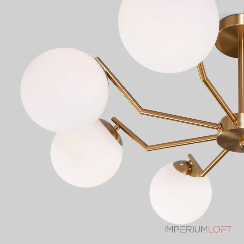 Потолочная люстра Eurosvet Frost 70154/8 латунь   Потолочная люстра Eurosvet Frost 70154/8 латунь