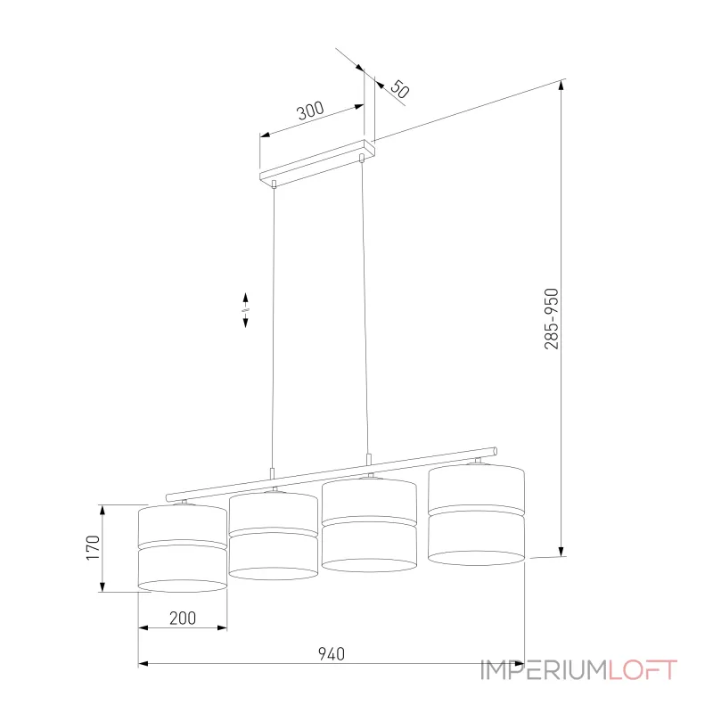 Подвесной светильник TK Lighting Hilton 4775 Hilton Gold