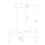 Подвесной светильник TK Lighting Estera 5668 Estera Gold