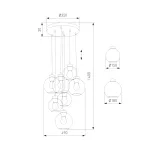 Подвесной светильник TK Lighting Cubus 10207 Cubus