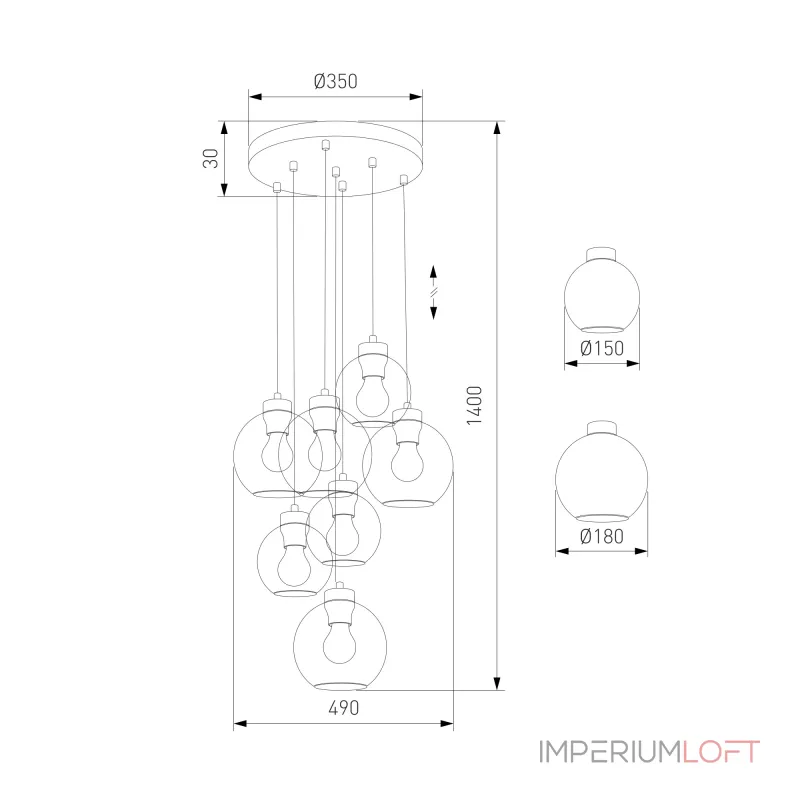 Подвесной светильник TK Lighting Cubus 10207 Cubus