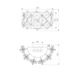 Настенный хрустальный светильник Bogate's Rubis a067826