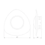 Настенный светильник Eurosvet Scuro 40151/1 LED черный
