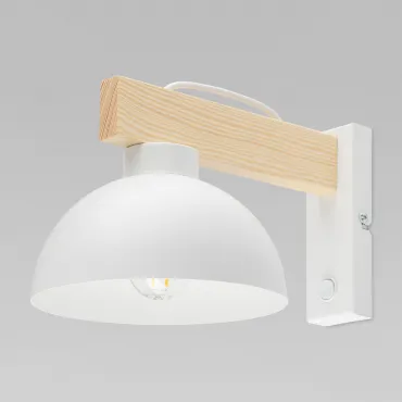 Настенный светильник TK Lighting Oslo 4962 белый/светлое дерево  