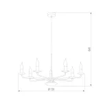 Подвесная люстра TK Lighting Limal 4613 Limalот ImperiumLoft