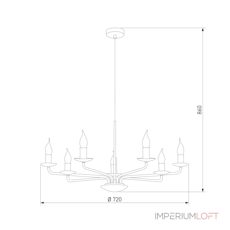 Подвесная люстра TK Lighting Limal 4613 Limalот ImperiumLoft