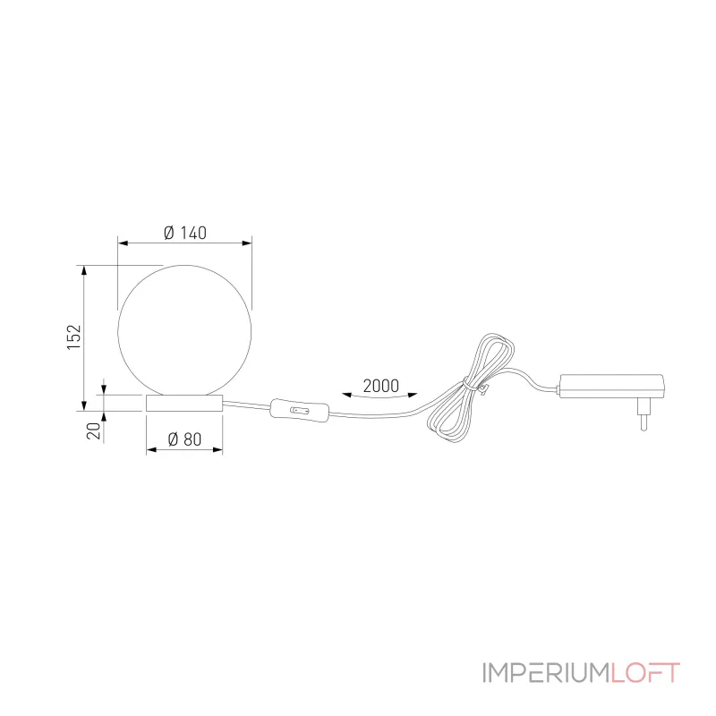 Настольный светильник Bogate's Crystall 1_102