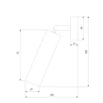 Настенный светильник Eurosvet Pin 20133/1