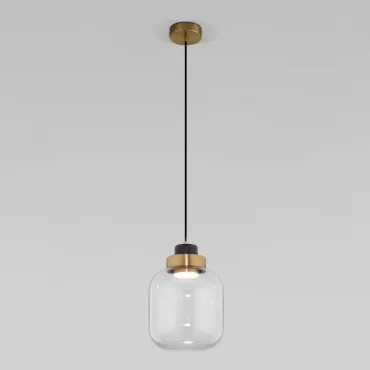 Подвесной светодиодный светильник Eurosvet Jeffry 50240/1 LED бронза 5W 4200
