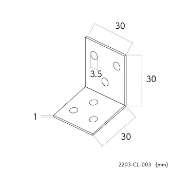 Коннектор L30xW30xH30 Favourite Practica 2203-CL-003