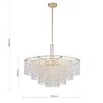 Люстра на штанге Favourite Fringe 4762-9P
