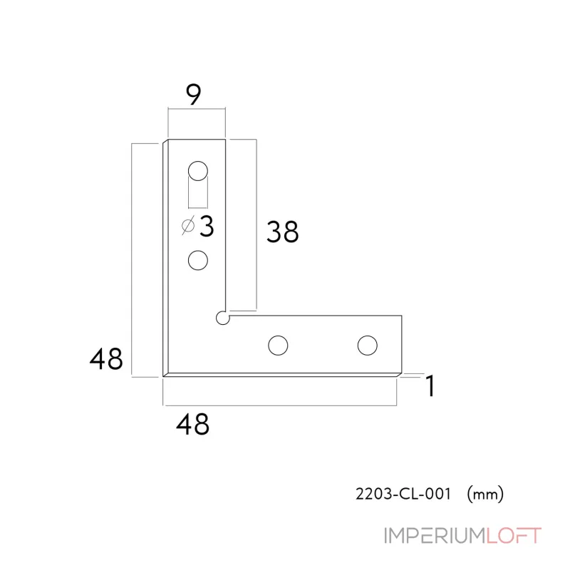 Коннектор L48xW48 Favourite Practica 2203-CL-001