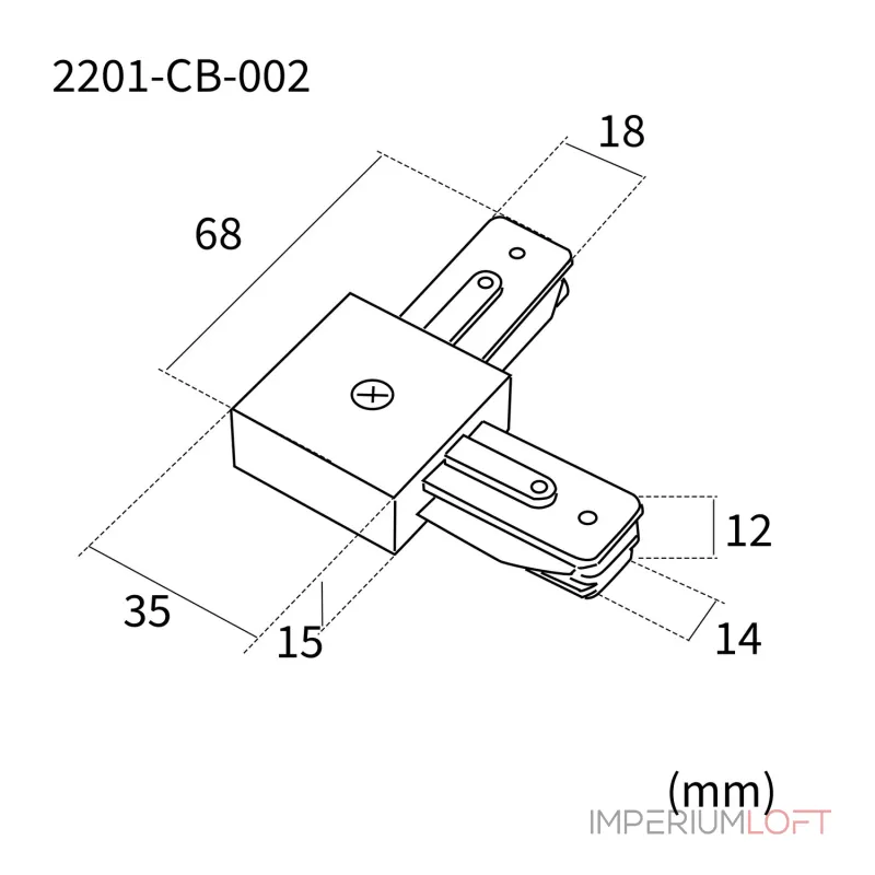 Коннектор L68xW68xH15 Favourite Practica 2201-CB-002