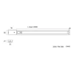 Шинопровод накладной L2000xW30xH17 Favourite Practica 2201-TW-200