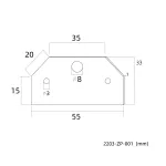 Заглушка L55xW33 Favourite Practica 2203-ZP-001