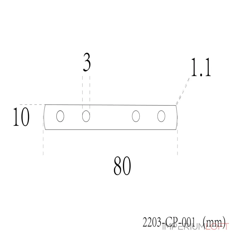 Коннектор L70xW11 Favourite Practica 2203-CP-001