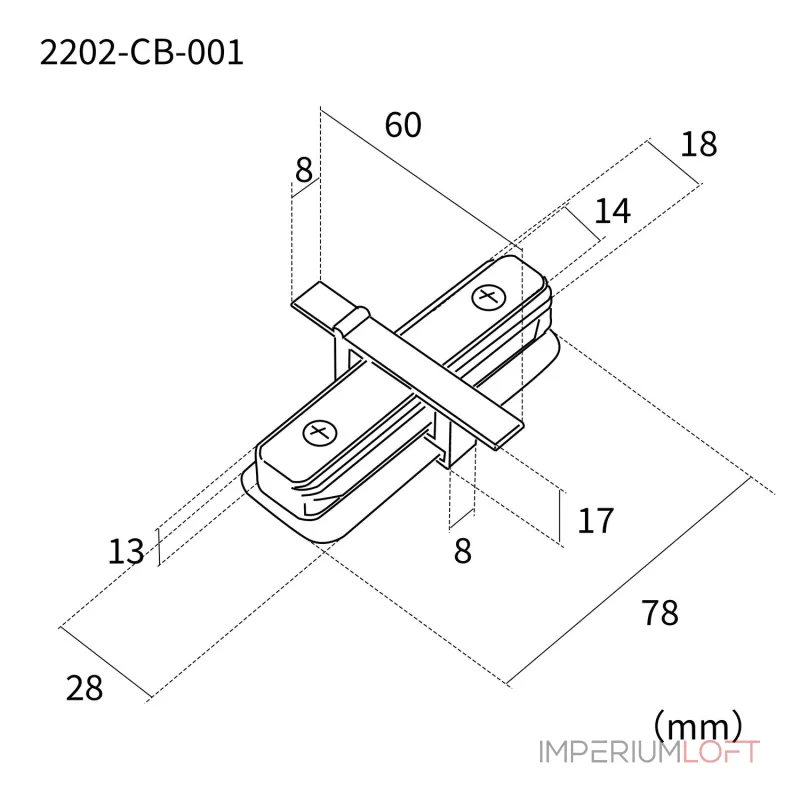 Коннектор L78xW60xH17 Favourite Practica 2202-CB-001 Коннектор L78xW60xH17 Favourite Practica 2202-CB-001