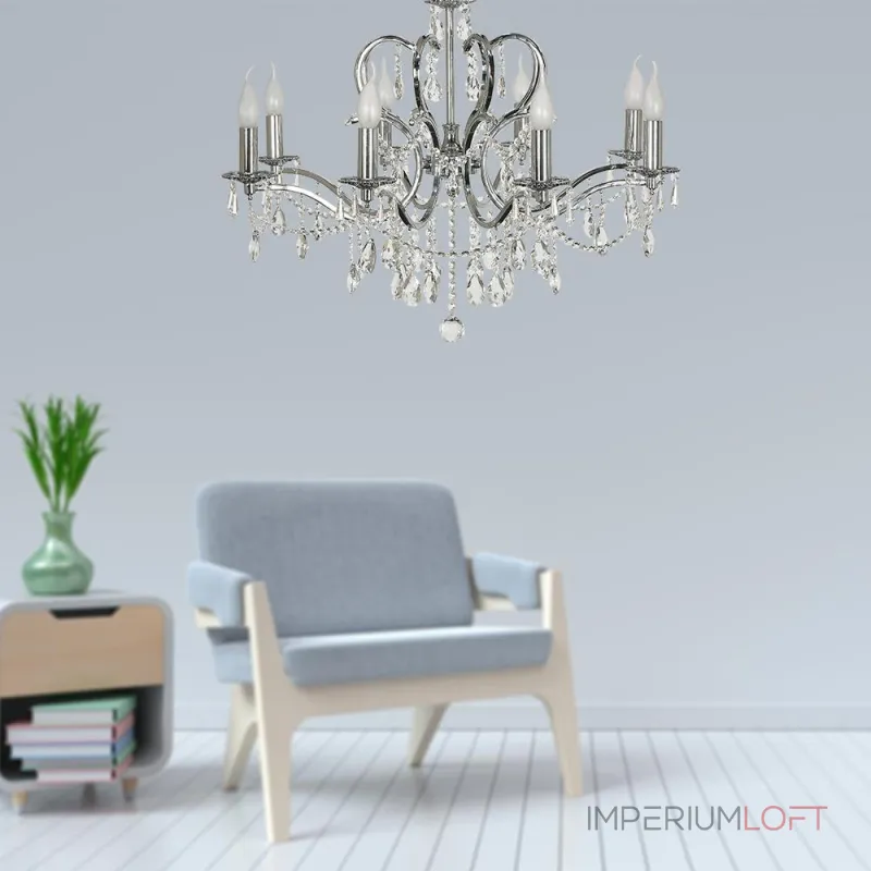 Подвесная люстра Arti Lampadari Pisani Nickel Pisani E 1.1.8.601 N