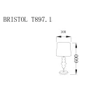 Настольная лампа Lucia Tucci Bristol BRISTOL T897.1