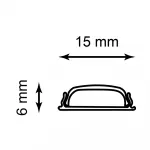 Профиль алюминиевый накладной Feron CAB264 10361