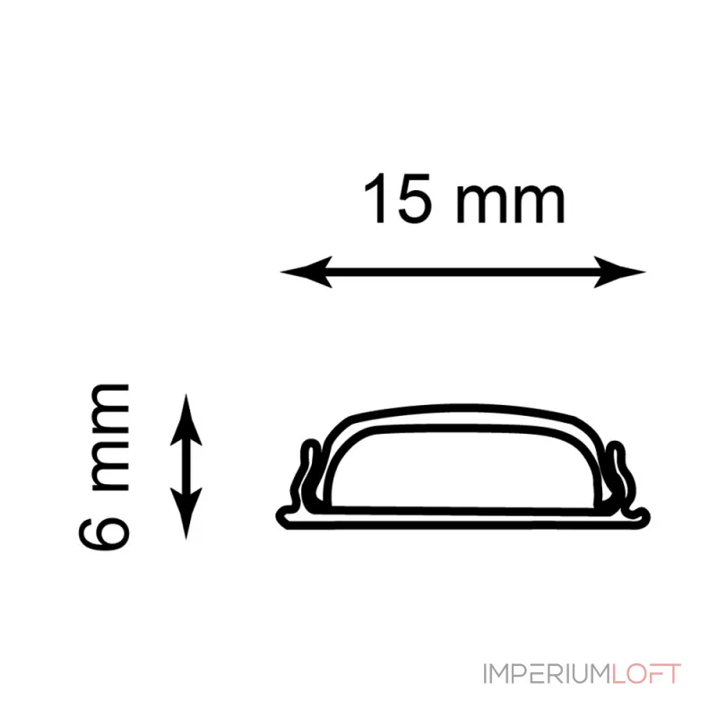 Профиль алюминиевый накладной Feron CAB264 10361