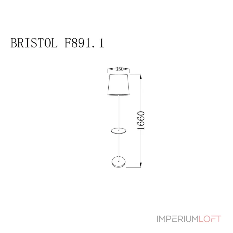 Торшер Lucia Tucci Bristol BRISTOL F891.1