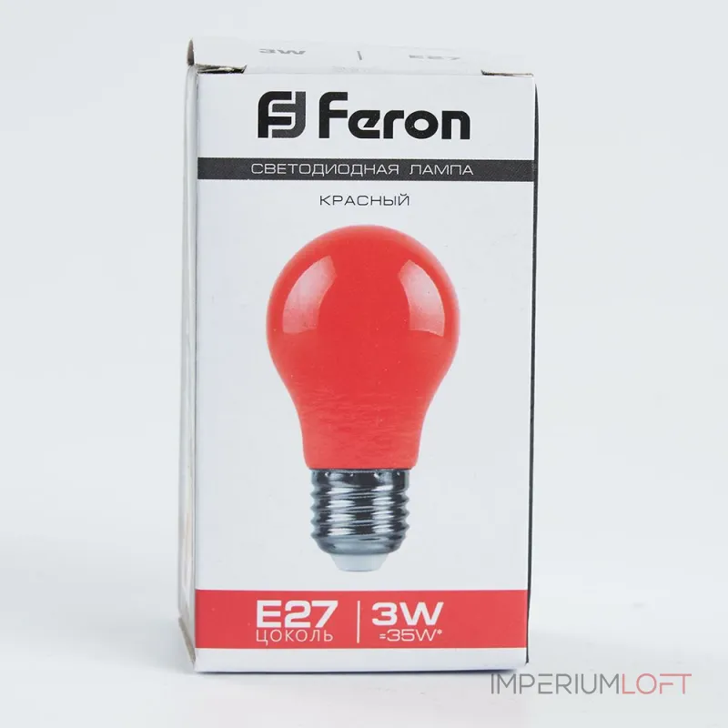 Лампа светодиодная Feron LB-375 E27 3W 230V красный 25924 от ImperiumLoft Лампа светодиодная Feron LB-375 E27 3W 230V красный 25924 от ImperiumLoft