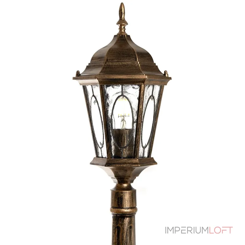 Наземный высокий светильник Feron Витраж с овалом 11332