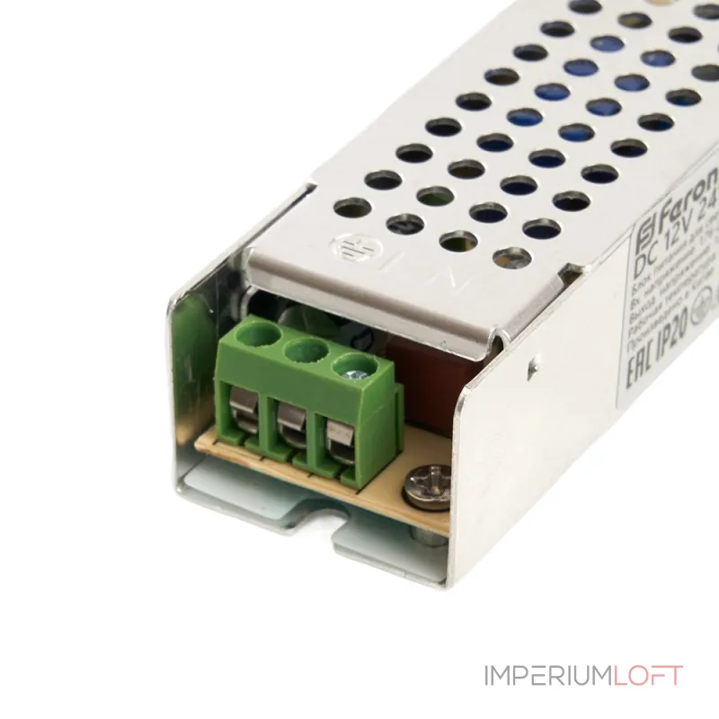 Трансформатор электронный для светодиодной ленты Feron LB009 12Вт 2A 24W 48006