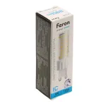 Лампа светодиодная диммируемая G9 10W 175-265V 6400K Feron 51743