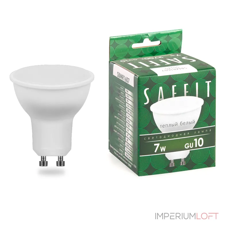 Лампа светодиодная Feron Saffit SBMR1607 GU10 7Вт 2700K 55145 Лампа светодиодная Feron Saffit SBMR1607 GU10 7Вт 2700K 55145
