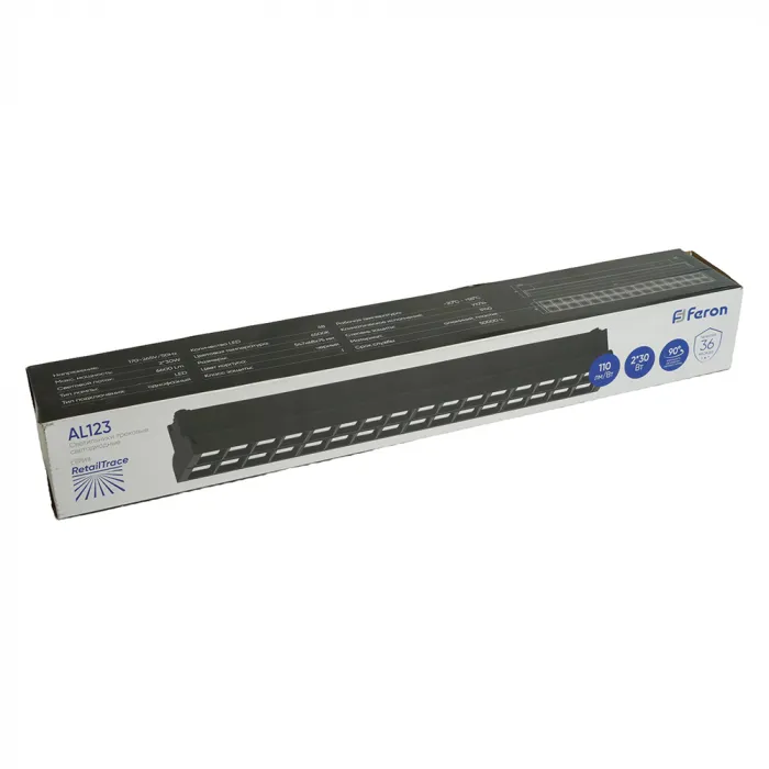 Трековый светодиодный светильник Feron AL123 LED IP40 2W 4000К от ImperiumLoft