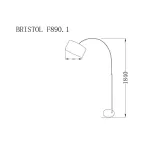 Торшер Lucia Tucci Bristol BRISTOL F890.1