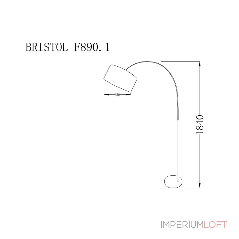 Торшер Lucia Tucci Bristol BRISTOL F890.1