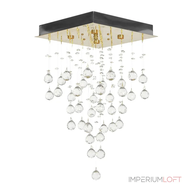 Каскадная люстра Arti Lampadari Flusso Gold Flusso H 1.4.30.615 G