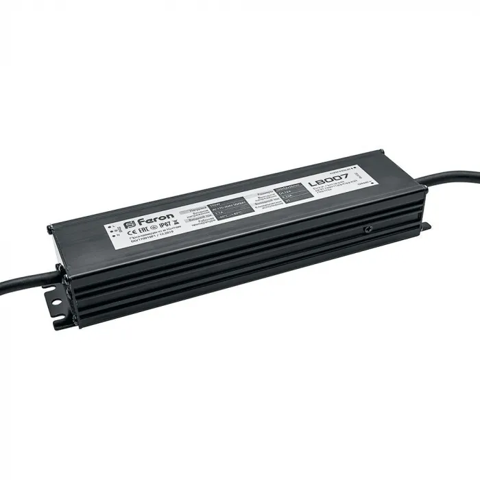Трансформатор электронный для светодиодной ленты Feron LB007 12Вт 8,3A 100W 21493 от ImperiumLoft
