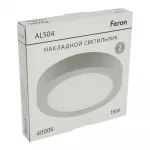 Светодиодный потолочный светильник Feron AL504 LED IP40 18W 4000К от ImperiumLoft