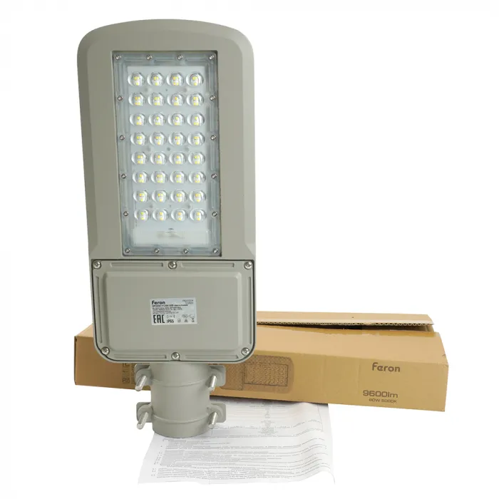 Светодиодный уличный консольный светильник Feron SP3050 LED IP65 80W 5000К от ImperiumLoft