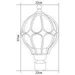 Наземный низкий светильник Feron Сфера 11360