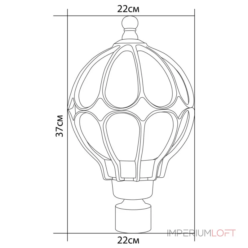 Наземный низкий светильник Feron Сфера 11360