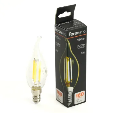 Лампа светодиодная Feron.PRO LB-1216 Свеча на ветру E14 960LM 6W 175-265V 2700K 51262 Лампа светодиодная Feron.PRO LB-1216 Свеча на ветру E14 960LM 6W 175-265V 2700K 51262